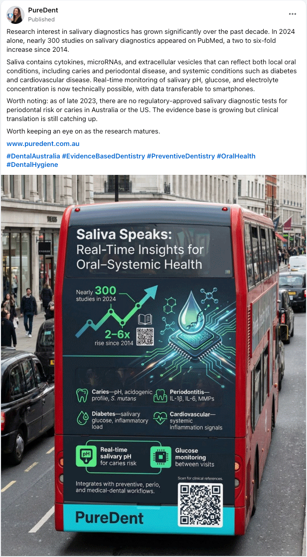 AutoSocials published post for PureDent on Facebook