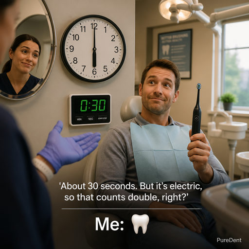 Cinematic moment in a real dental clinic