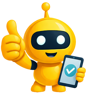 AutoSocials mascot with thumbs up