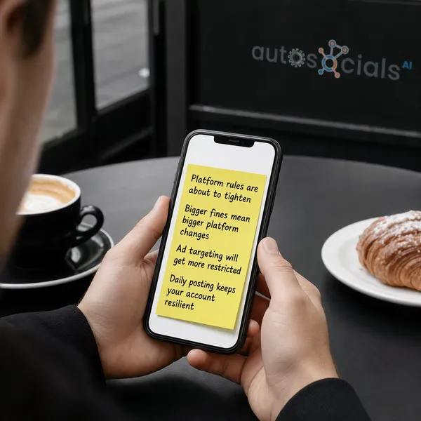 AutoSocials LinkedIn post
