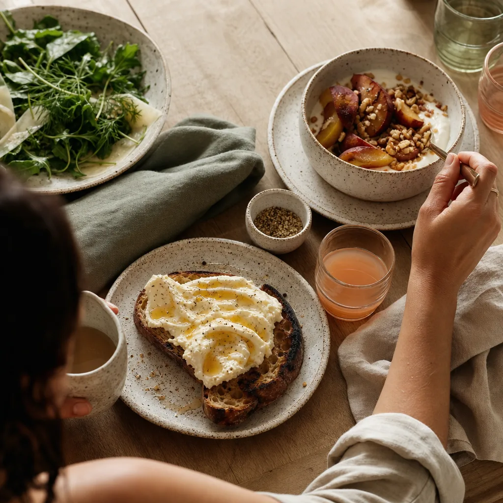 Fictional Breakfast and brunch demonstration